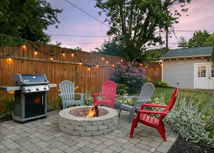 Charming With Garage, Hot Tub & Garden! Near Osu & Short North